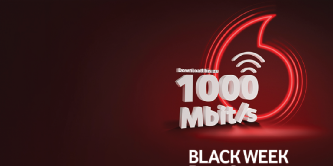Gigabit-Internet bei Vodafone: Zum Black Friday 240 Euro Cashback sichern