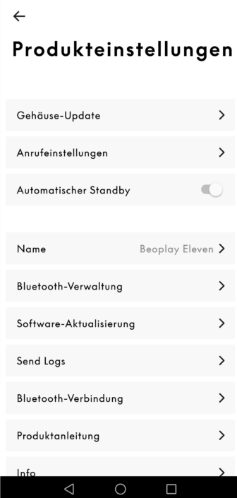 Bang & Olufsen Beoplay Eleven – Screenshot
