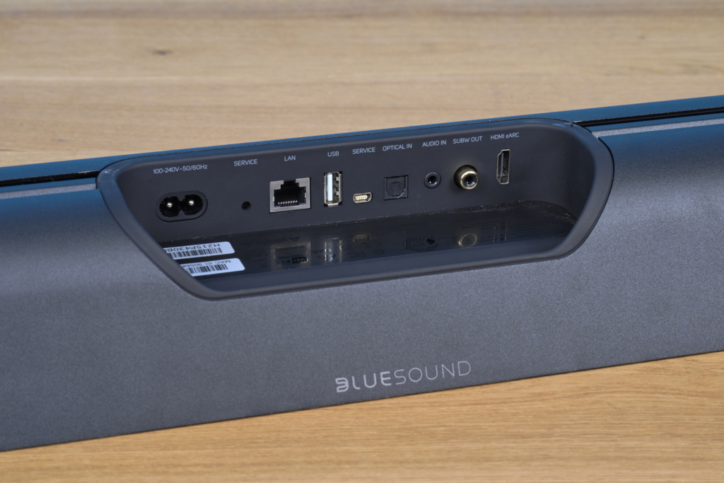 Bluesound Pulse Soundbar+ im Test – Anschluesse