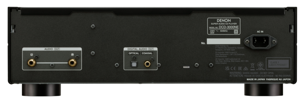 Denon DCD-3000NE Rückseite Anschlüsse