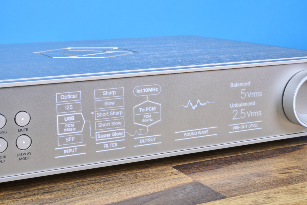 HiFi Rose RD160 Display, kein Upsampling
