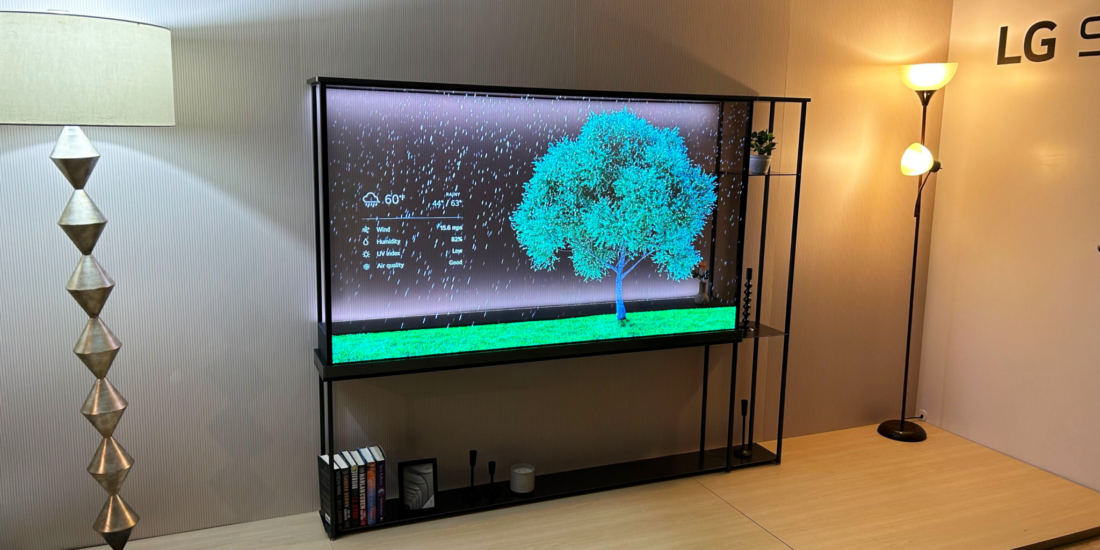 LGs transparenter OLED ist jetzt im Handel erhaeltlich