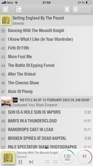 Lumin P1 Mini App Screenshot Playlist