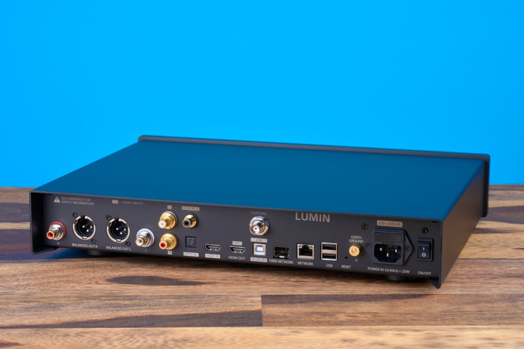 Lumin P1 Mini Rückseite Schnittstellen