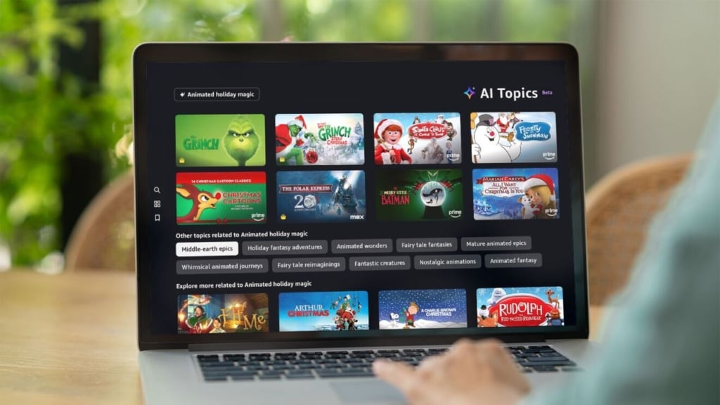 Hier siehst du KI-Themen zu Weihnachten bei Prime Video.