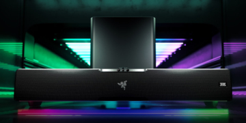 Die Soundbar Razer Leviathan V2 Pro setzt bereits auf Techniken von Audioscenic - allerdings noch nicht Amphi Hi-D.