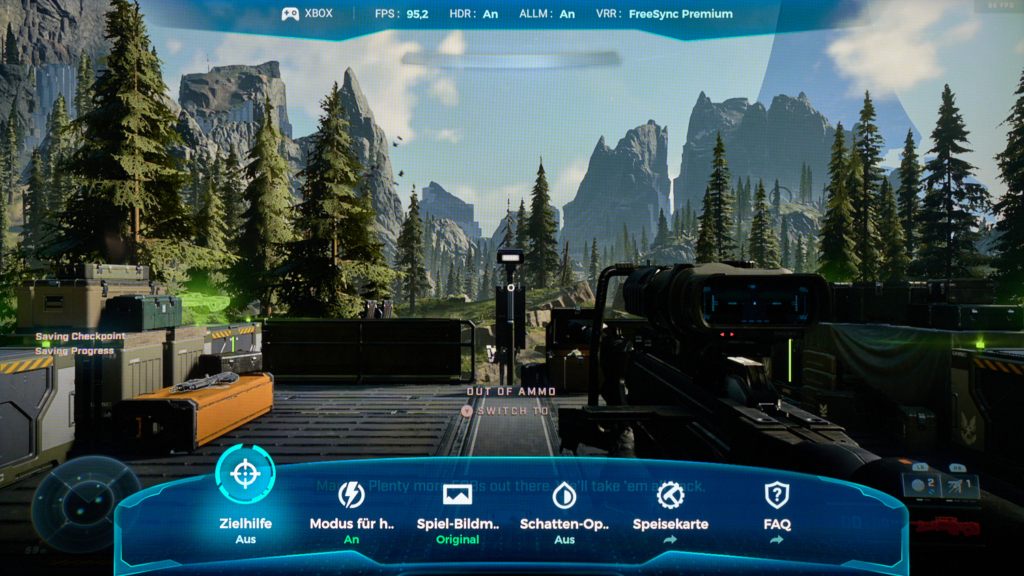Gaming-Overlay über Halo Infinite