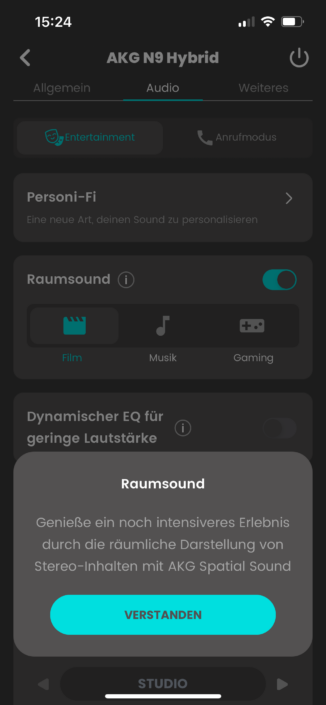 AKG N9 Hybrid im Test – Spatial Audio