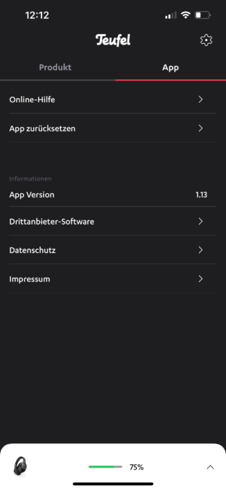 Teufel Real Blue NC 3 Test App 1