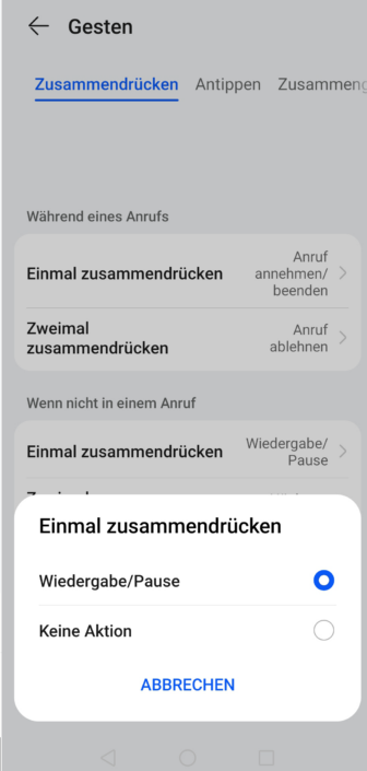FreeBuds Pro 4 Screenshot – Bedienung