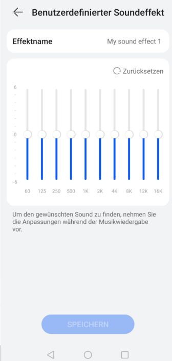 FreeBuds Pro 4 Screenshot – Equalizer