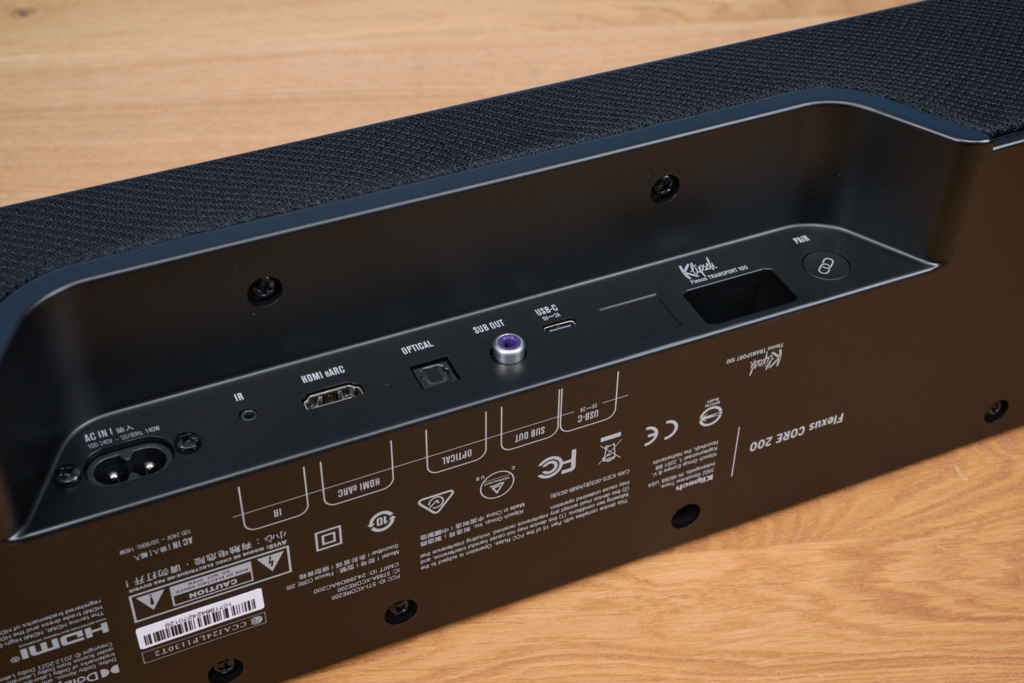 Anschlüsse Klipsch Flexus Core 200