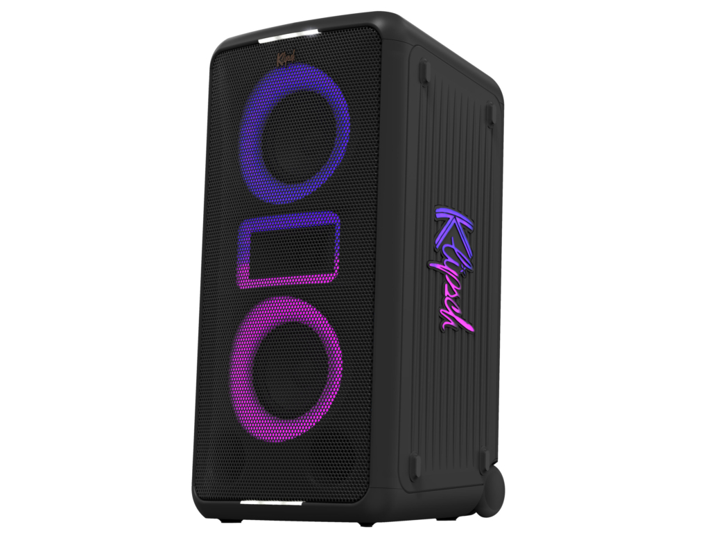 Der Klipsch Music City Party Speaker Miami ist das mittlere Modell.