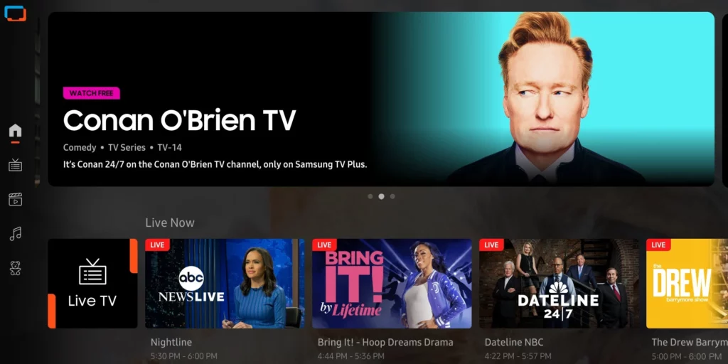 Samsung TV Plus ist kostenlos, setzt aber Werbung ein. 