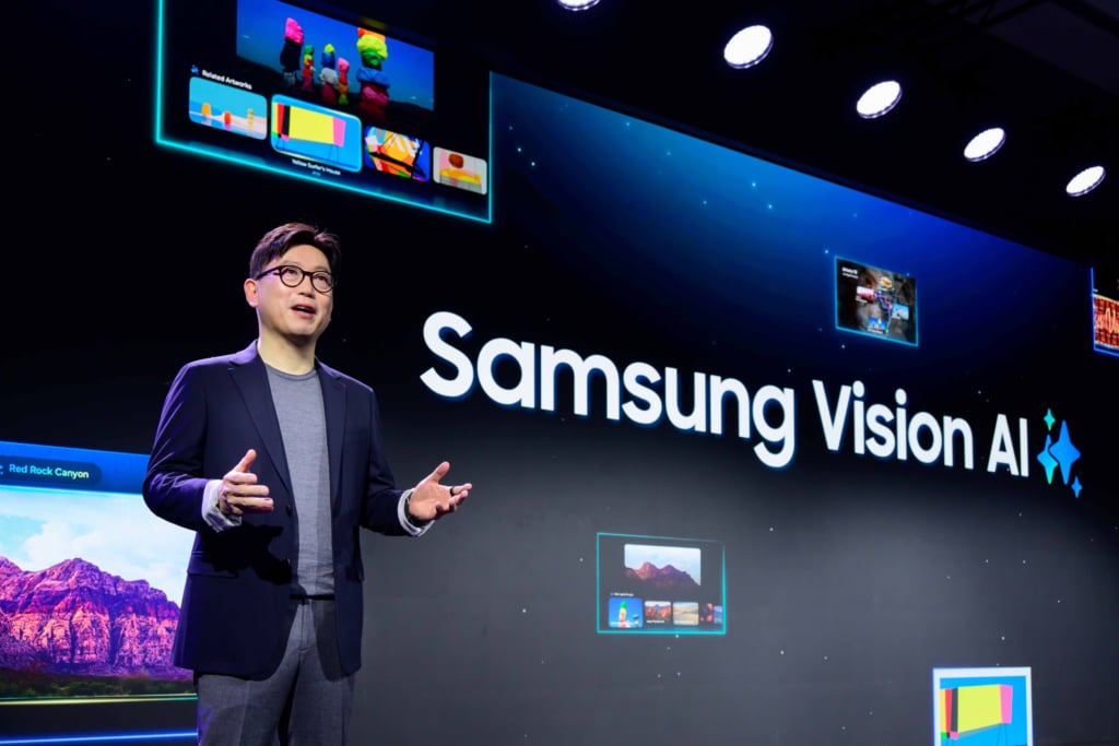 Samsung bewirbt die neuen Neo QLEDs mit Vision AI, neuartiger KI.