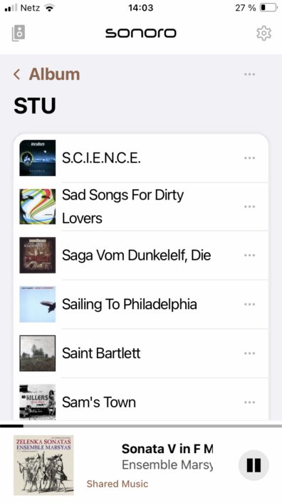 Sonoro Meisterstück Gen. 2 Screenshot