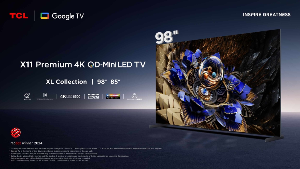 Der TCL X11K wird bis zu 6.500 Nits hell.