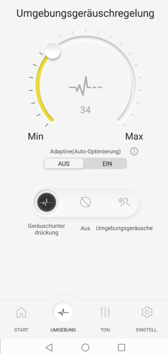 Technics EAH-AZ100 – Screenshot ANC