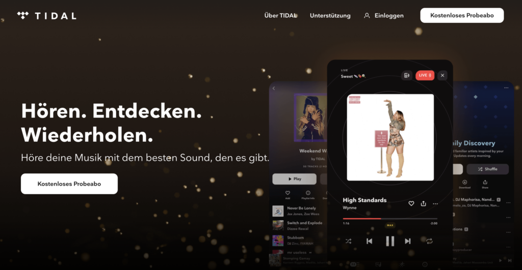Tidal Tipps und Tricks - Startseite