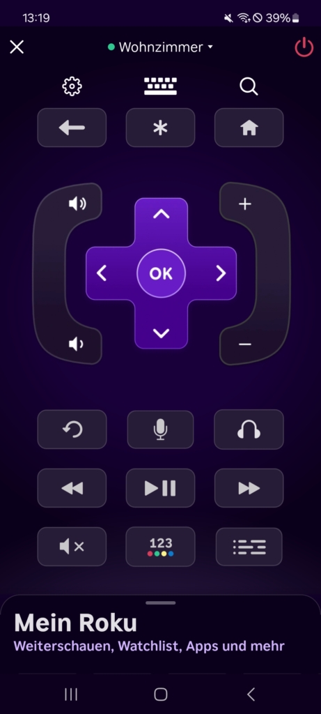 Roku App Fernbedienung