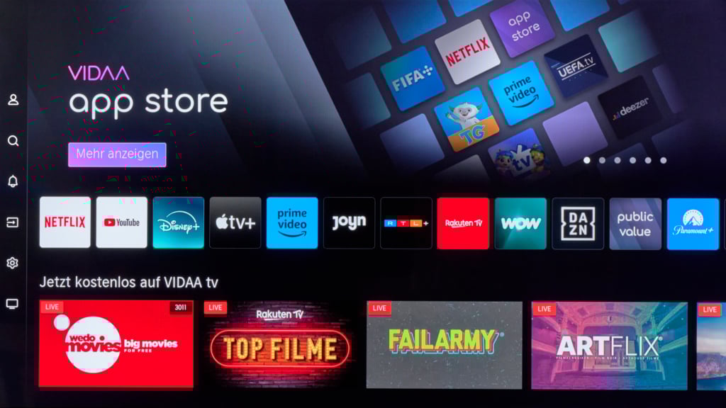 Vidaa Startseite Hisense-Fernseher U7NQ