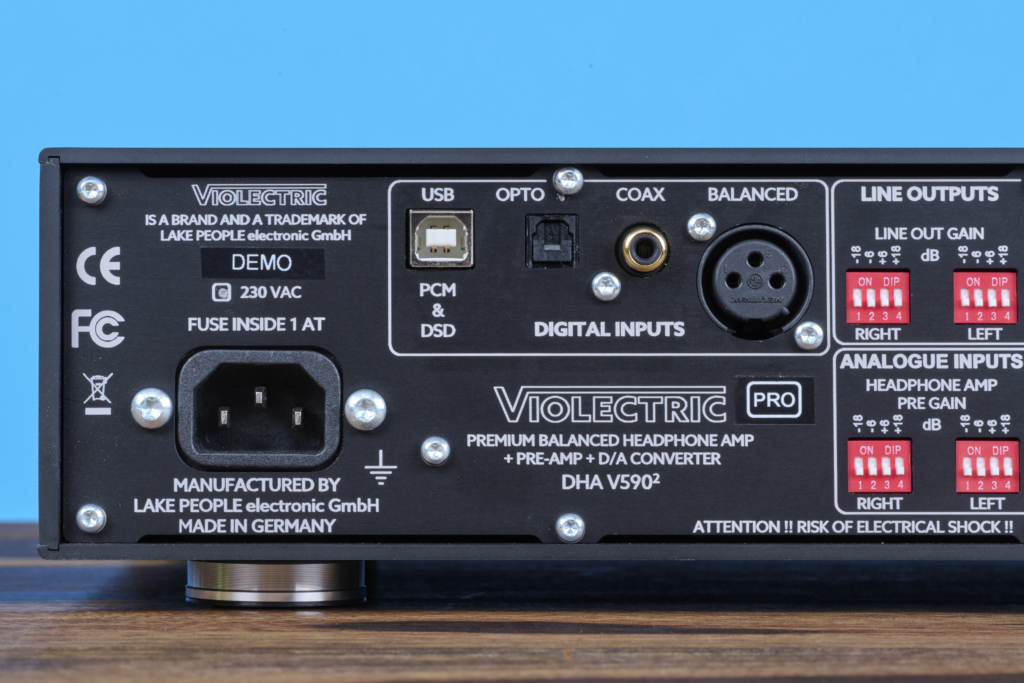 Violectric DHA V590² Pro digitale Eingänge