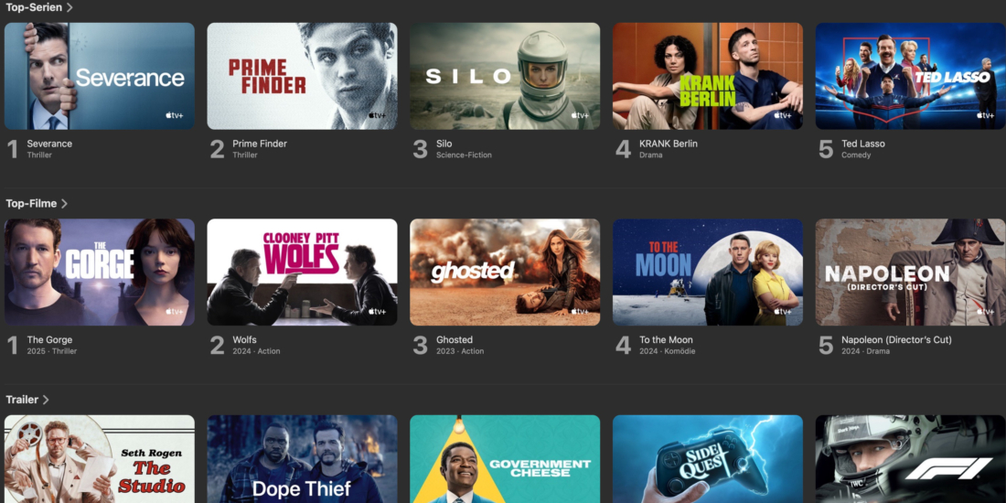 Apple TV+ steht jetzt auch als Prime Channel zur Verfügung.