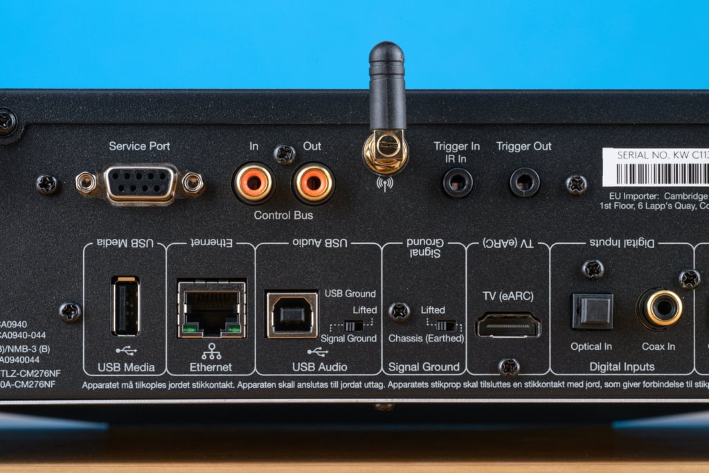 Cambridge Audio EXN100 Rückseite Eingänge
