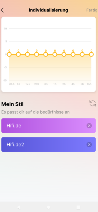 EarFun Wave Life – App Screenshot