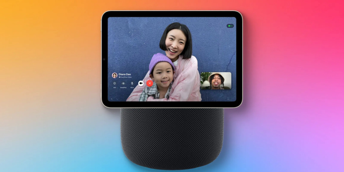 So könnte das erste Gerät mit Apple homeOS aussehen.