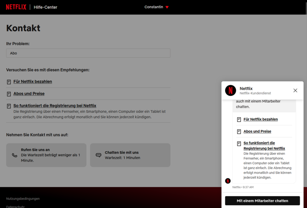 Screenshot Netflix