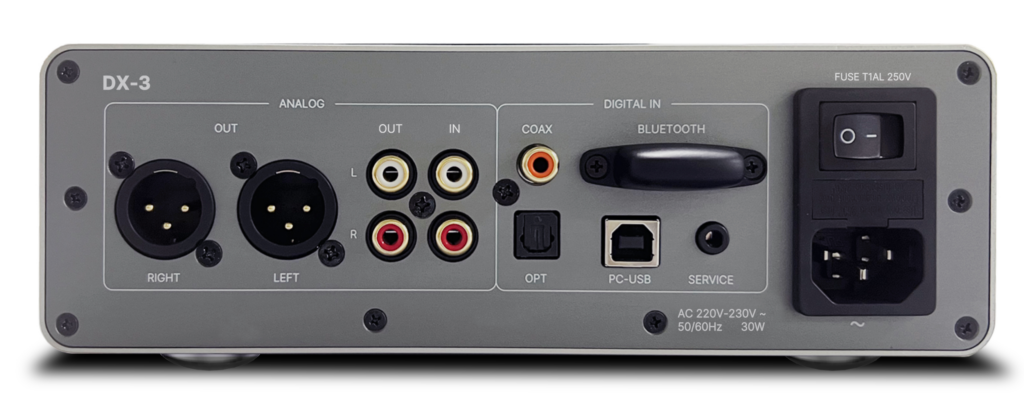 Rotel DX-3 Rückseite mit Anschlüssen