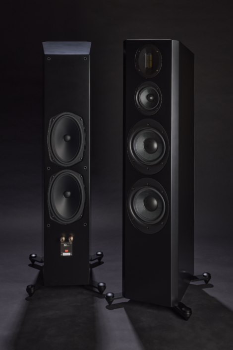 Scansonic M30.3 schwarz Paar Vor- und Rückseite