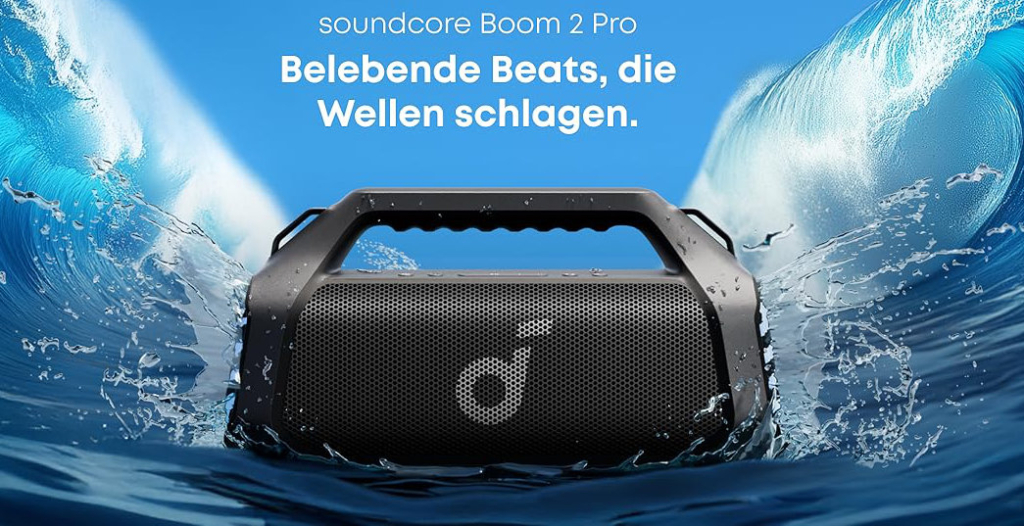Anker bringt mit dem soundcore Boom 2 Pro einen mächtigen Outdoor-Speaker.