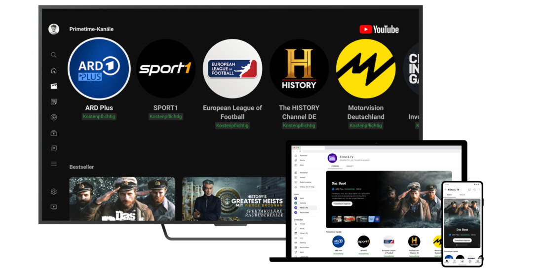 Die YouTube Primetime Channels bieten verschiedene Abos an.