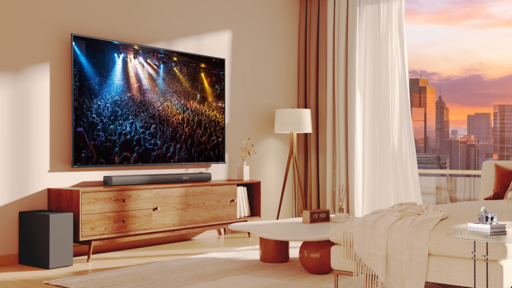 Hisense-Soundbar in Wohnzimmer