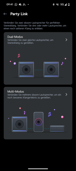 LG xboom Grab – App