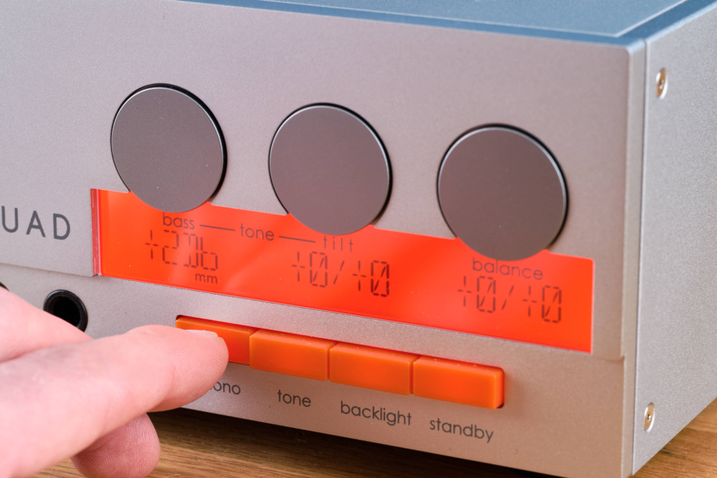 Quad 33 Detail Display Bedienung Phono