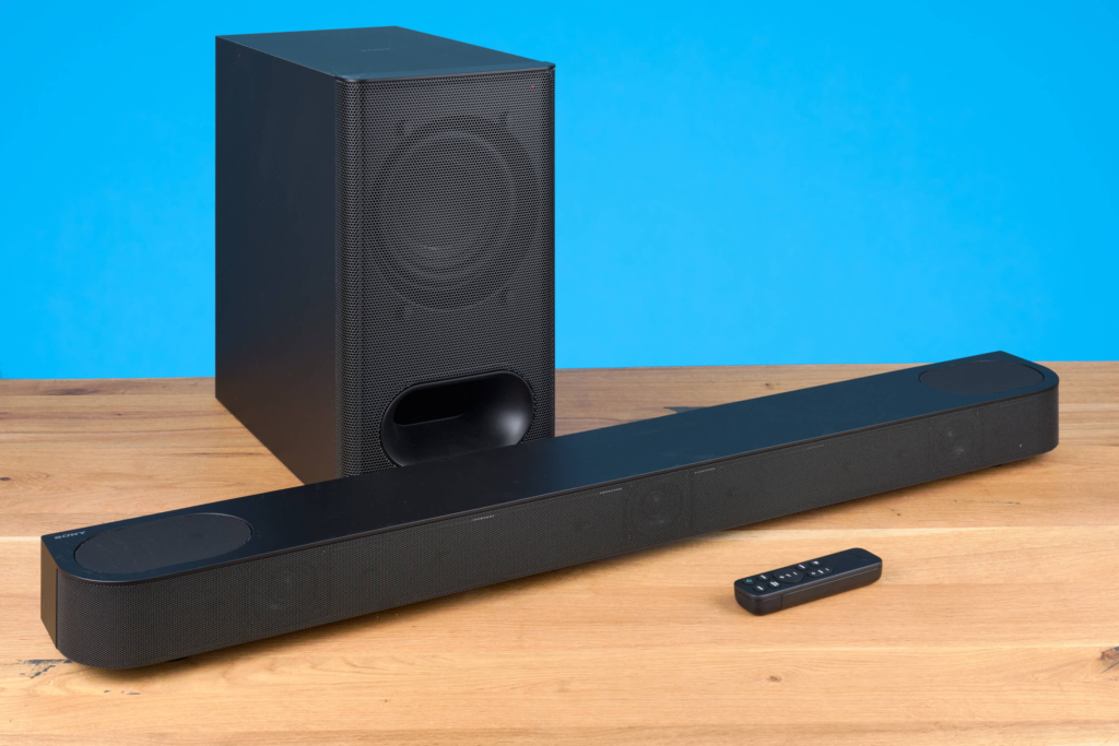 Sony Bravia Theatre Bar 6 Soundbar und Subwoofer Schrägansicht