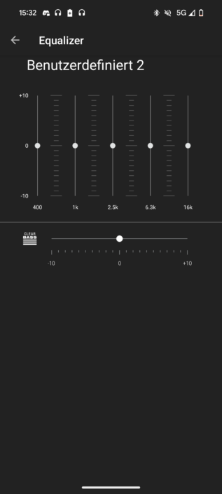 SOny WF-C710N – Screenshot EQ