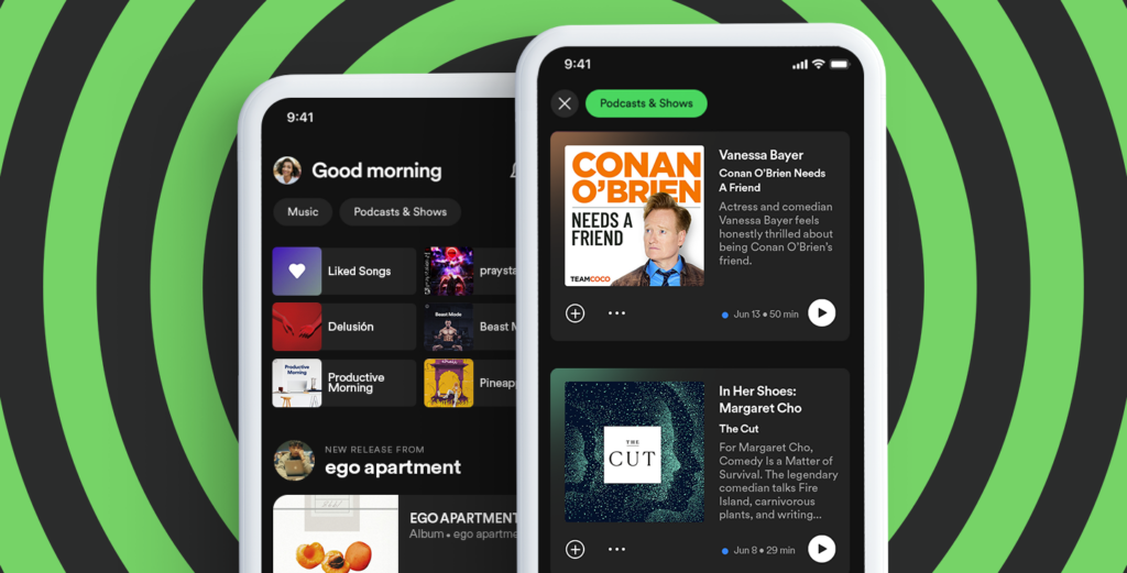 Partner:innen können zwar in Podcasts Werbung einbinden, allgemeine Werbung soll es bei Spotify im Premium-Abo aber nicht geben.