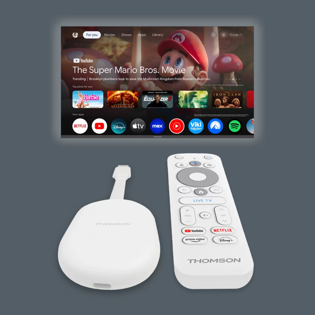 Der Thomson Cast 150 tritt das indirekte Erbe des Google Chromecast mit Google TV an.