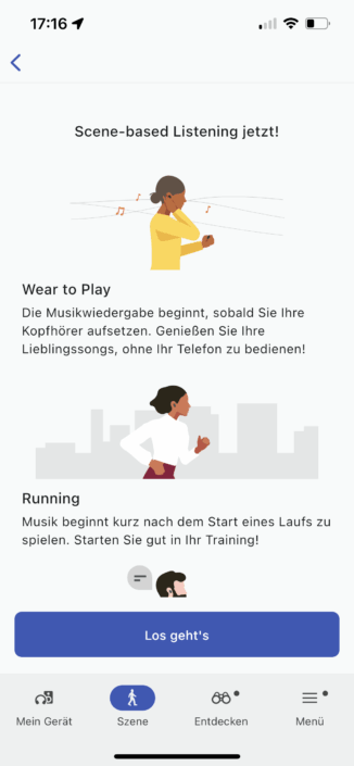 Sony WH-1000XM6 App Scene-based Listening