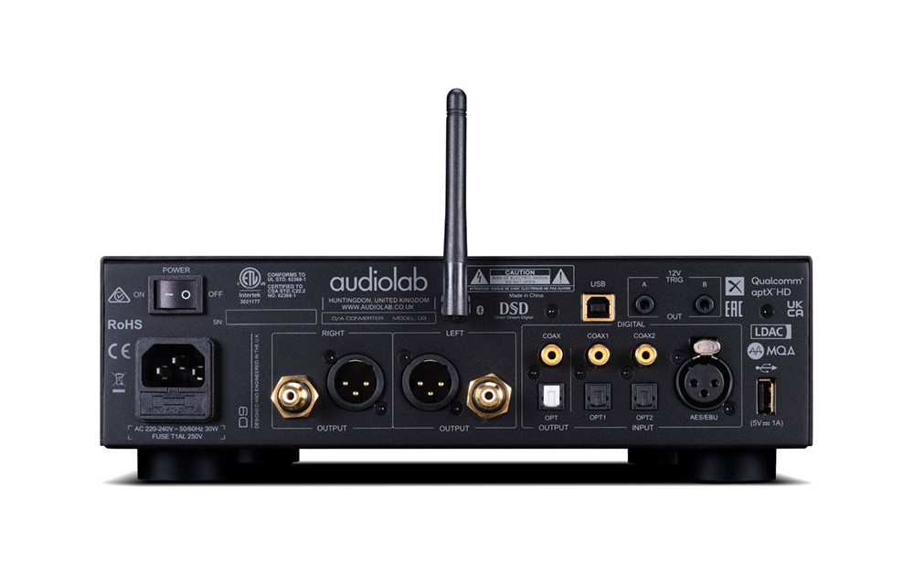Audiolab D9 Rückseite Anschlüsse