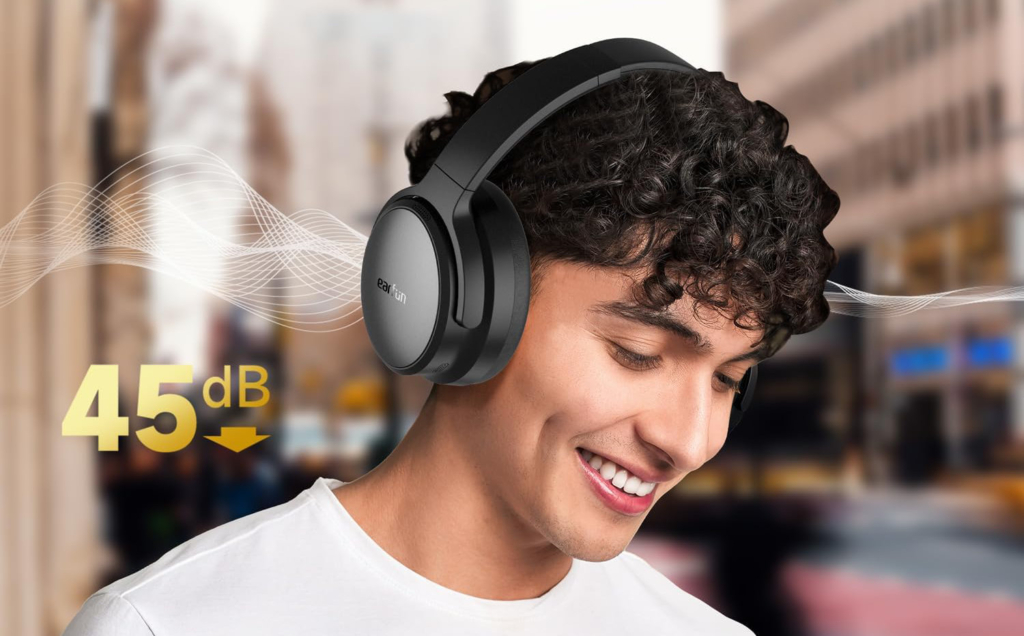 Die Earfun Tune Pro bieten ANC für eine Geräuschreduzierung um bis zu 45 dB.
