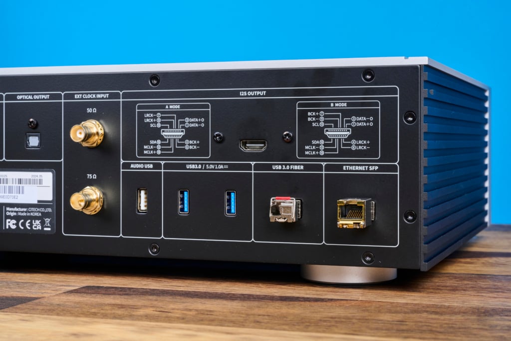 HiFi Rose RS130 Clock- und I²S-Eingänge