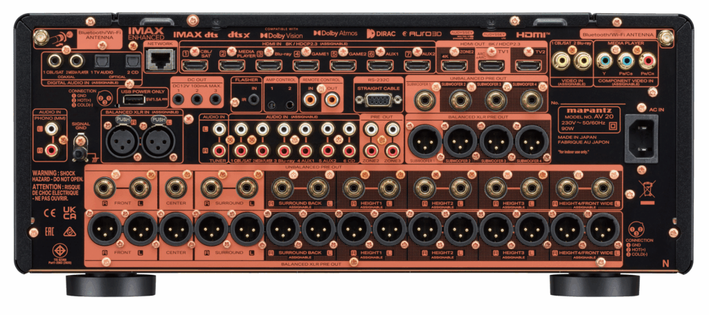 Marantz AV 20 Rückseite Anschlüsse