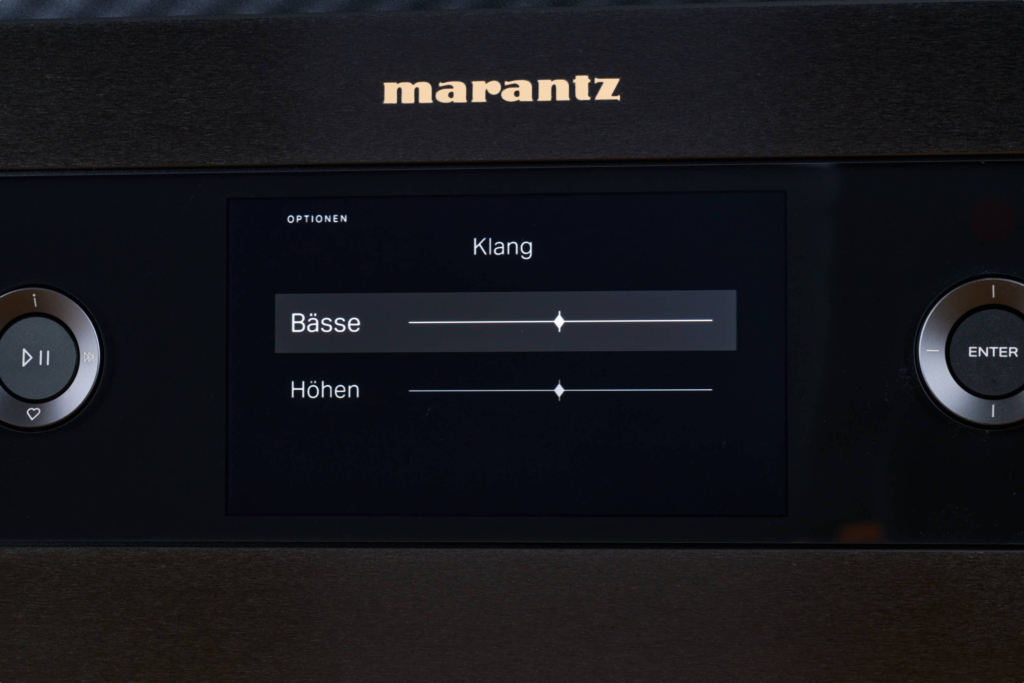 Marantz Link 10n – DIsplay mit Equalizer