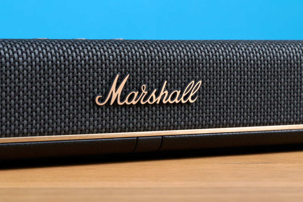 Marshall-Logo an der Front der Marshall Heston 120