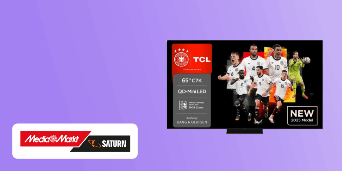 TCL C7K zum Hammer-Preis: 65 Zoll-Fernseher gleich doppelt reduziert!